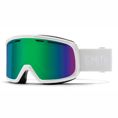 Masque de Ski Smith Men AS Range White 2021 / Green Solx Mirror Antifog