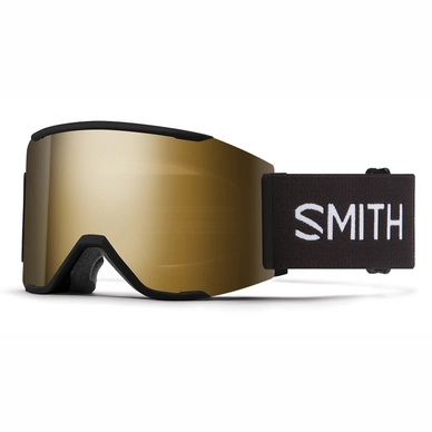 Lunettes de Ski Smith Squad Mag Black 2021 / Chromapop Sun Black Gold Mirror / Storm Rose Flash