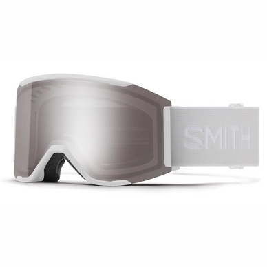 Lunettes de Ski Smith Squad Mag White Vapor 2021 / Chromapop Sun Platinum Mirror / Storm Rose Flash