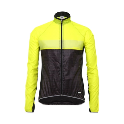 Fietsjack Santini Men Skin Windbreaker Flashy Yellow