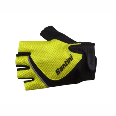 Fietshandschoenen Santini Studio Summer Gloves Yellow Fluo