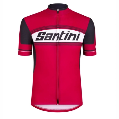 Fietsshirt Santini Tau Short Sleeve Printed Jersey Red