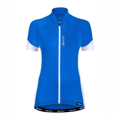 Fahrradshirt Santini Ora Short Sleeve Jersey Blue Damen