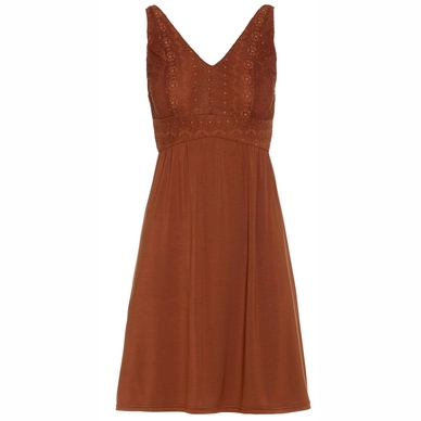 Nightdress Essenza Women Sarah Uni Sleeveless Marron