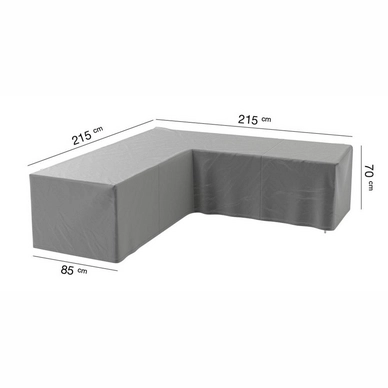 Lounge Set Abdeckung AquaShield L-shape Grey (215 x 215 x 85 x h70 cm)