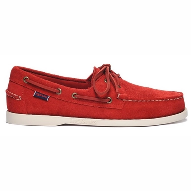 Chaussures Bateau Sebago Men Portland Flesh Out Red Chily Pepper