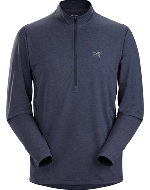 Shirt Arc'teryx Men Cormac Zip Neck LS Black Sapphire