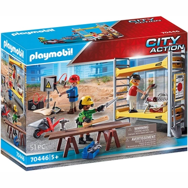 Playmobil City Action Baustelle mit Arbeitern 70446
