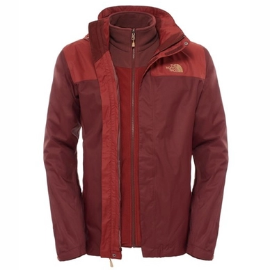 Winterjas The North Face Men's Evolve II Triclimate Jacket Sequoia Red