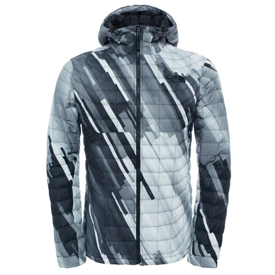 Winterjas The North Face M Thermoball Hoodie TNF Black Strata Print