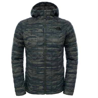 Winterjacke The North Face Thermoball Hoodie Rosin Grün Glamo Print Herren