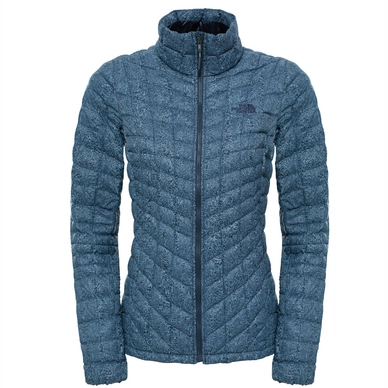 Winterjacke The North Face Thermoball Full Zip Cosmic Blau Frequency Print Damen