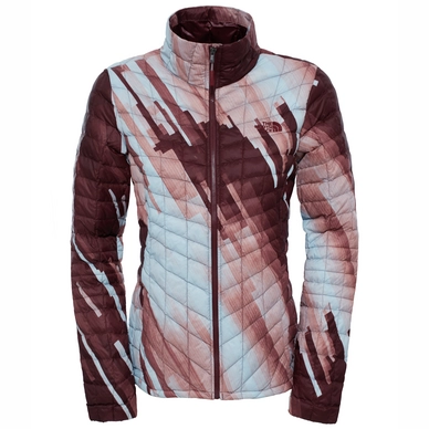 Winterjacke The North Face Thermoball Full Zip Darkest Spruce Strata Print Damen