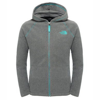 Fleece The North Face Girl's Glacier Full Zip Hoodie Mid Grey