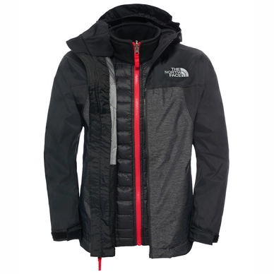 Ski-Jacke The North Face Thermoball Triclimate Schwarz Jungen