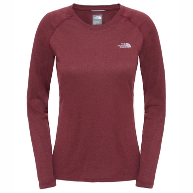Pull The North Face Men Reaxion Amp L/S Crew Deep Garnet Red