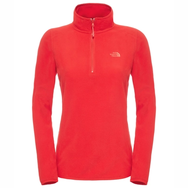 Pull The North Face Women 100 Glacier 1/4 Zip High Risk Red