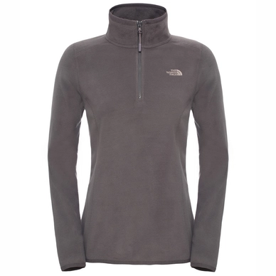 Pull The North Face Women 100 Glacier 1/4 Zip Rabbit Grey
