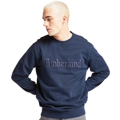 Trui Timberland Men Exeter River Logo Crew Dark Sapphire