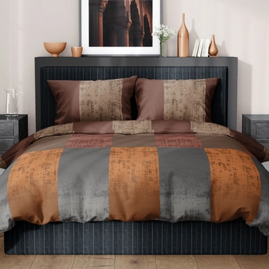 Dekbedovertrek Romanette Rivoli Bruin Terra Flanel