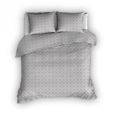 Dekbedovertrek Romanette Bubbles Grijs Flanel