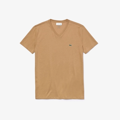 T-Shirt Lacoste Men TH6710 V-Neck Beige