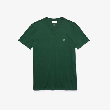 T-Shirt Lacoste TH6710 V-Neck Green Herren