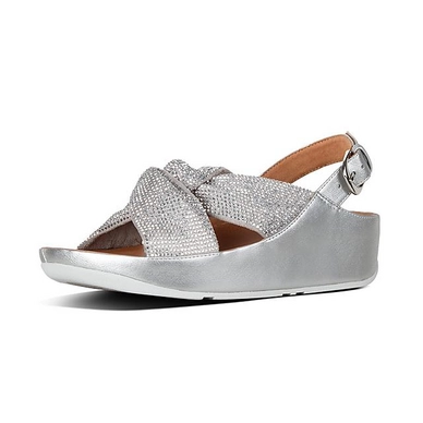 FitFlop Twiss™ Crystal Sandal Silver