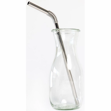 Rietje Turtleneck Buigbaar Roestvrijstaal Zilver (Set van 50 Stuks)