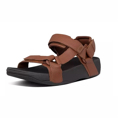 FitFlop Men Ryker Sandal Leather Dark Tan