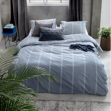 Bettwäsche Walra Remade Cotton Blend Blau Baumwolle