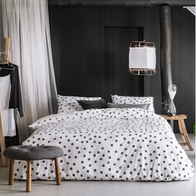Bettwäsche Walra Silver Spots Weiß Renforcé