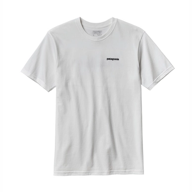 T-shirt Patagonia Men's P-6 Logo Baumwolle Weiß Herren