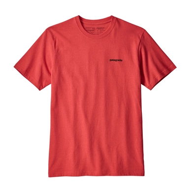 T-Shirt Patagonia Men's P-6 Logo Responsibili-Tee Tomato Red