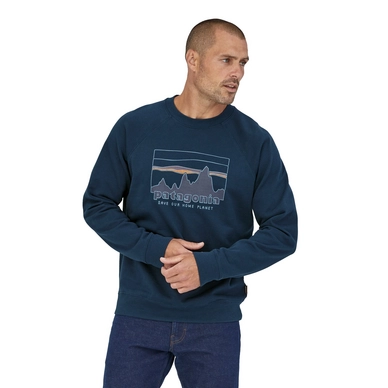 Trui Patagonia Men 73 Skyline Organic Crew Sweatshirt Tidepool Blue