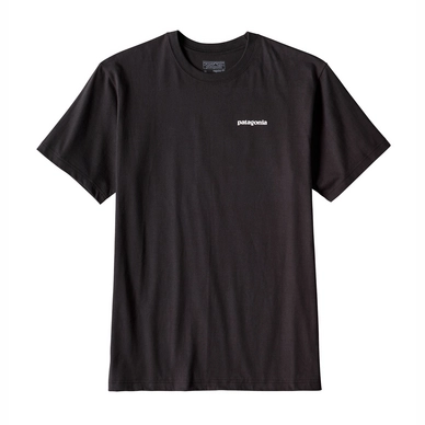 T-shirt Patagonia Men's P-6 Logo Cotton Black