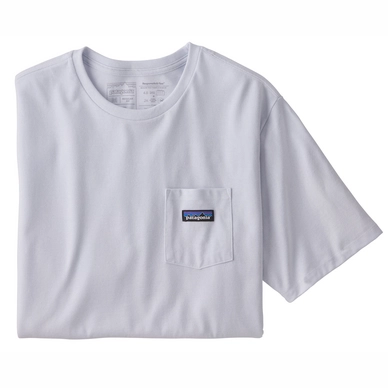 T-Shirt Patagonia Men P6 Label Pocket Responsibili Tee White