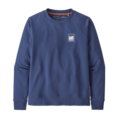 Pull Patagonia Femme Alpine Icon Regenerative Organic Certified Cotton Crew S Current Blue