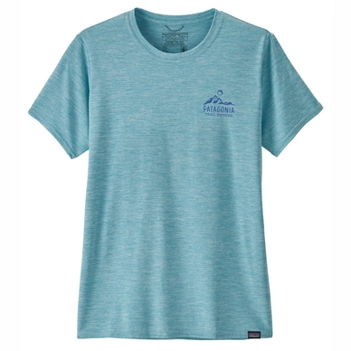 T-Shirt Patagonia Women Cap Cool Daily Graphic Shirt Ridgeline Runner Iggy Blue