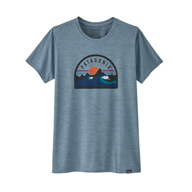 T-Shirt Patagonia Women Cap Cool Daily Graphic Shirt Plume Grey X-Dye