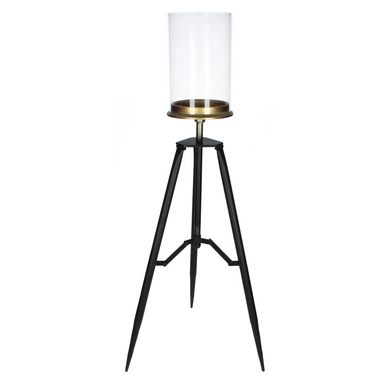 Kandelaar HD Living Black 25 x 26,5 x 71 cm