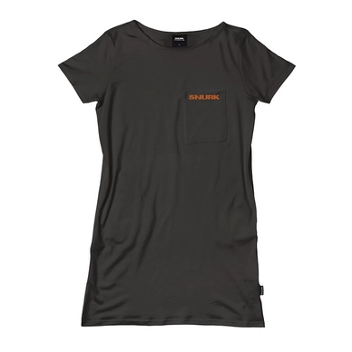 T-Shirt Dress SNURK Women Uni Black Fluo