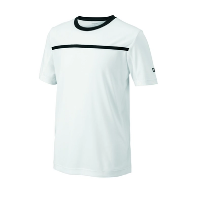 T-shirt de Tennis Wilson Boys Team Crew White Black