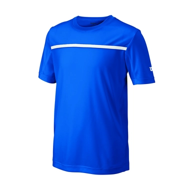 T-shirt de Tennis Wilson Boys Team Crew New Blue White