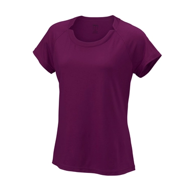 Tennisshirt Wilson Women Condition Dark Purple.