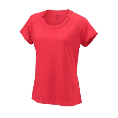 T-shirt de Tennis Wilson Women Condition Fiery Coral