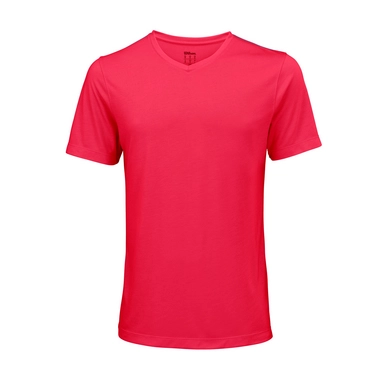 T-shirt de Tennis Wilson Men Condition Tee Neon Red Wil
