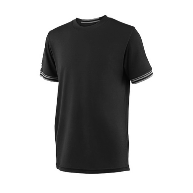 T-shirt de Tennis Wilson Boys Team Solid Crew Black