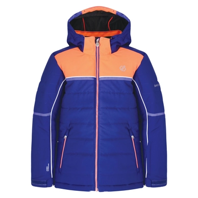 Ski Jas Dare2B Girls Initiator Jacket Spectrum Blue Fiery Coral