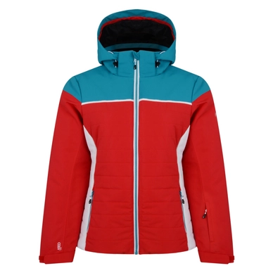 Ski Jas Dare2B Women Sightly Jacket Lolipop Red Freshwater Blue